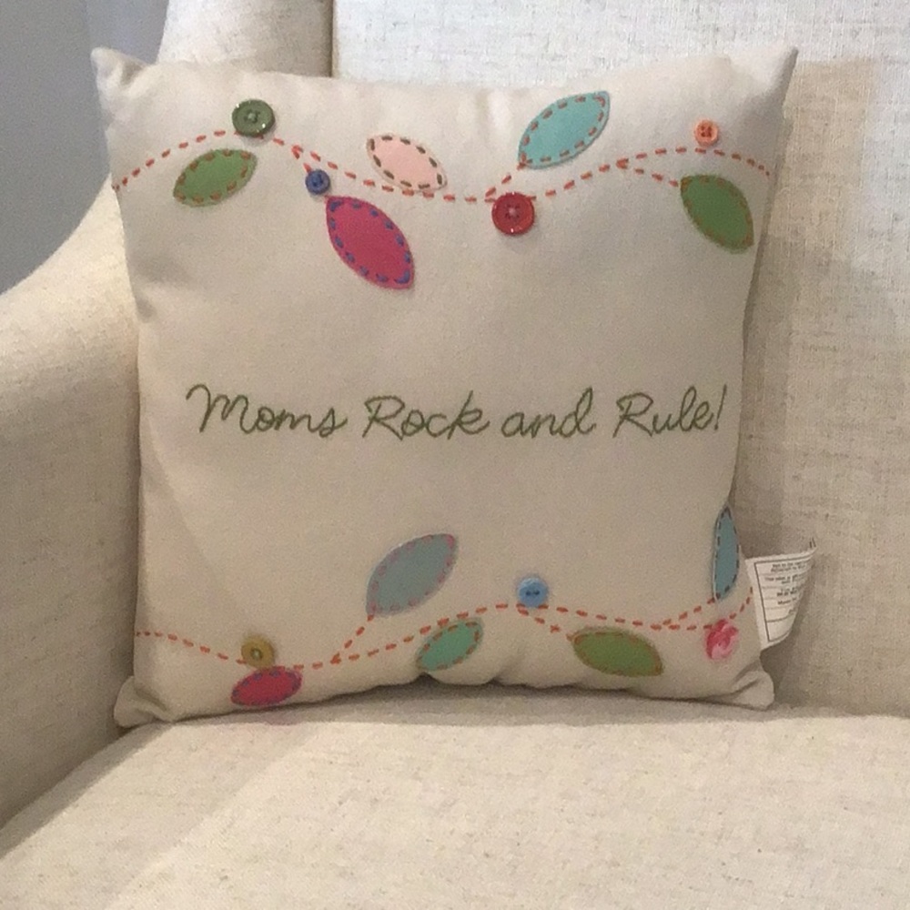 Moms Rock and Rule! Pillow